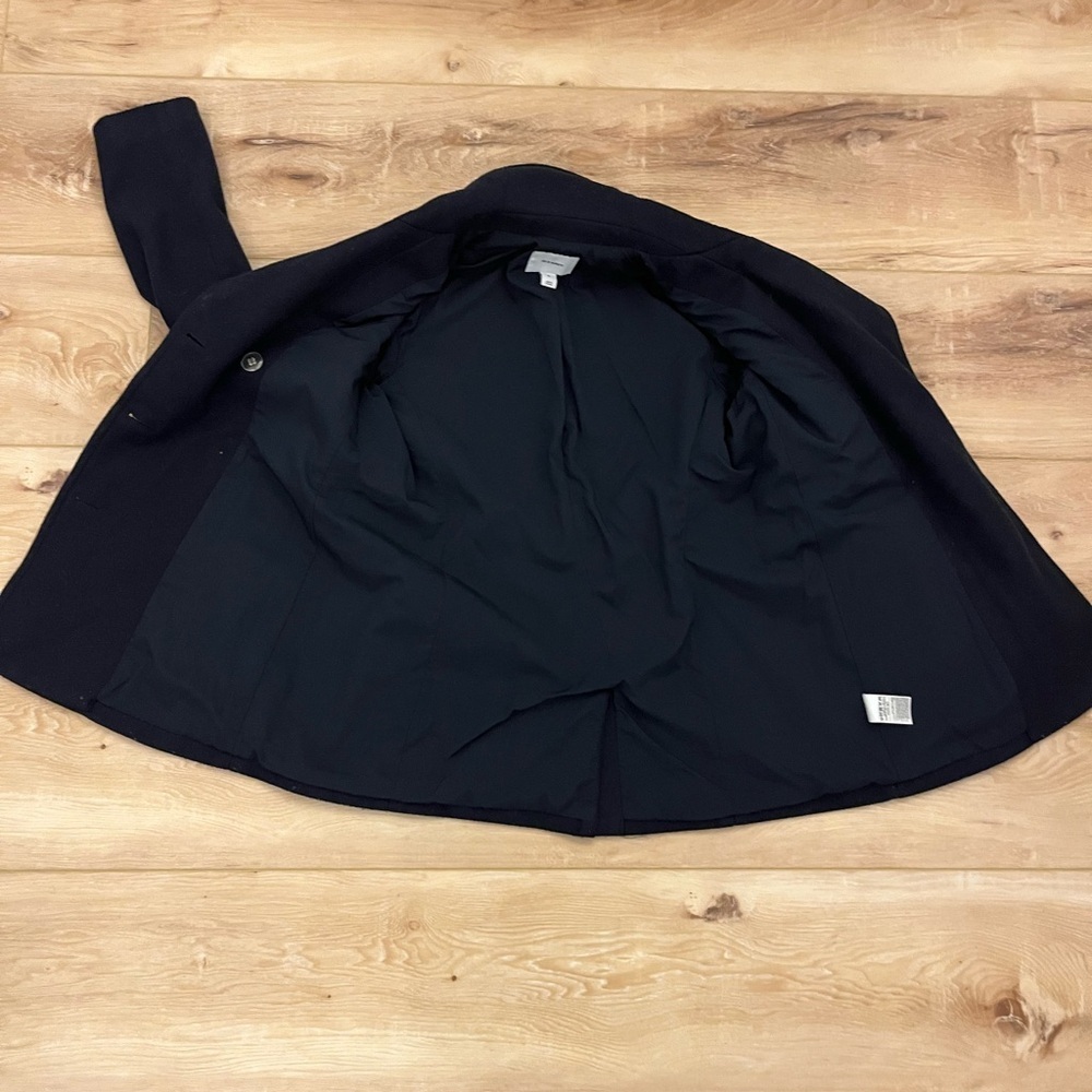Old Navy Women's Navy Blue Pea Coat - Picture 6 of 11